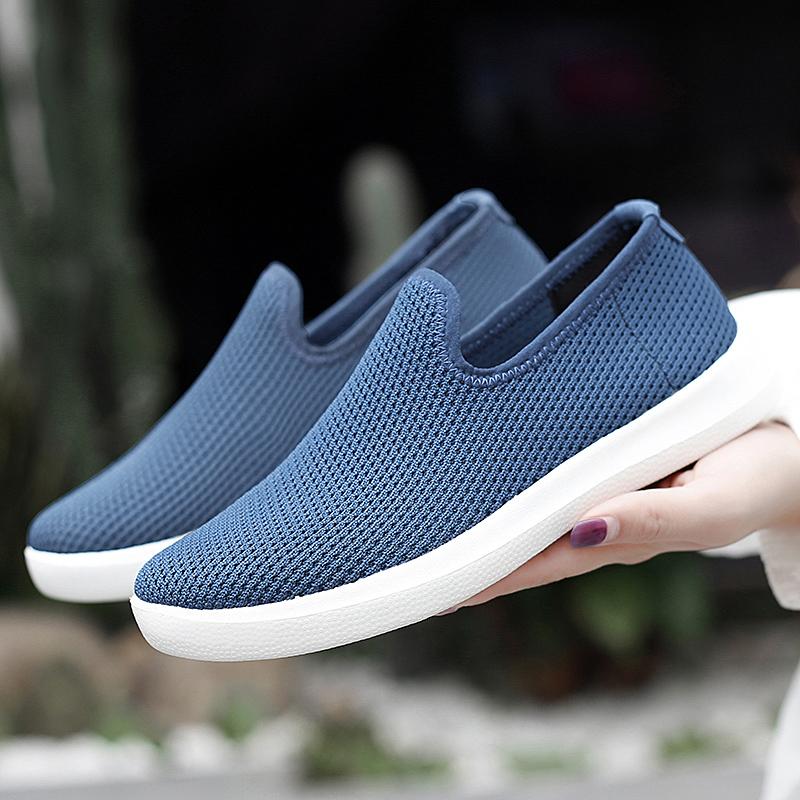 Fashion Anti-skid Casual Flats Shoes for Women Lightweight Slip-on Footwear Soft Comfort Wear-resistant Shoes Fashion Big Size 42