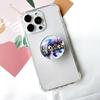 Marble Pattern Crystal Glass Phone Holder Foldable mobile phone Socket Crystal Glass phone grips 5