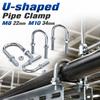 Multifunctional U-shaped Pipe Clamp with Screw Nut Fixed Clamp  Pipes, Building Fasteners