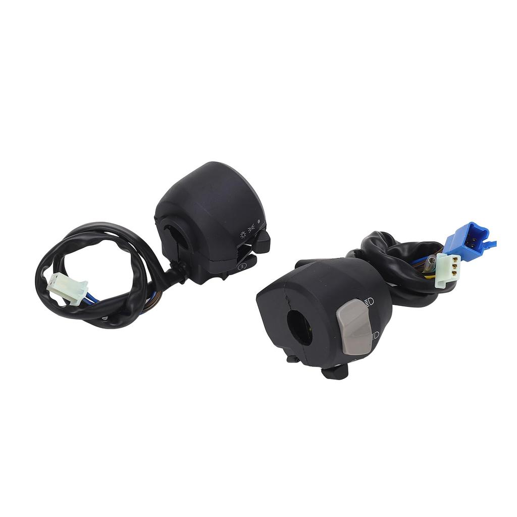 2Pcs Motorcycle Handle Switch for 125 YBR125 7/8in 22mm Left/Right Turn Signal Horn Headlight