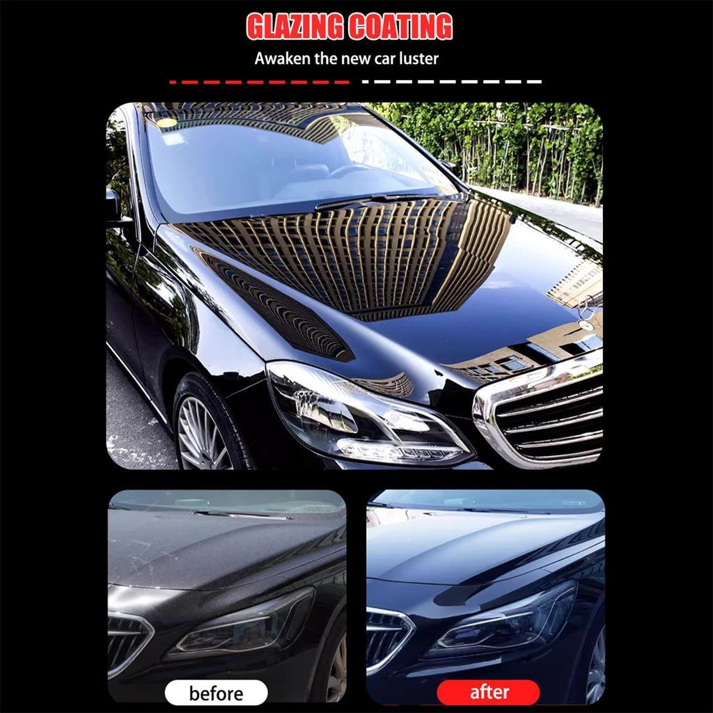 Autolackversiegelungsspray 100ml, Wetterbeständige Reinigung und Werkzeug, Hochglanzfinish für Automobildetailling, Langlebiges Glas, Karosserierestaurierungszubehör