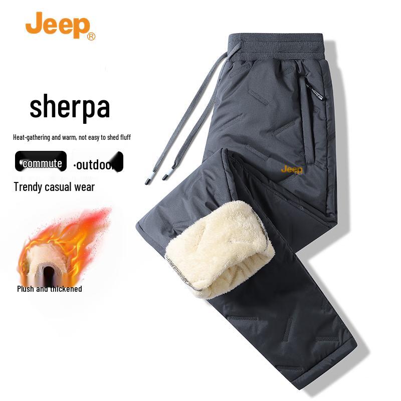 Jeep Men's Winter Fleece-Lined Thermal Casual Pants