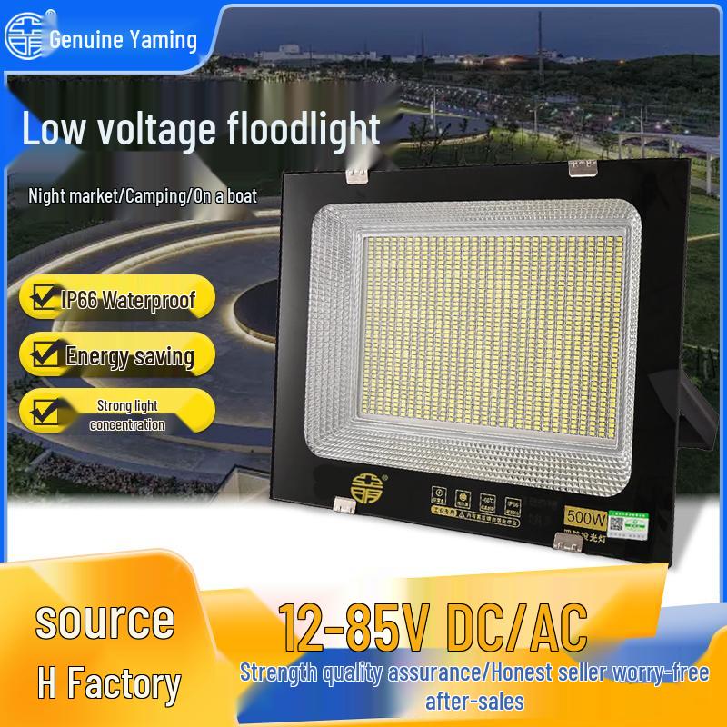 Yaming Marine LED Floodlight: 100W Outdoor Waterproof Spotlight for 12V/24V/36V DC Battery