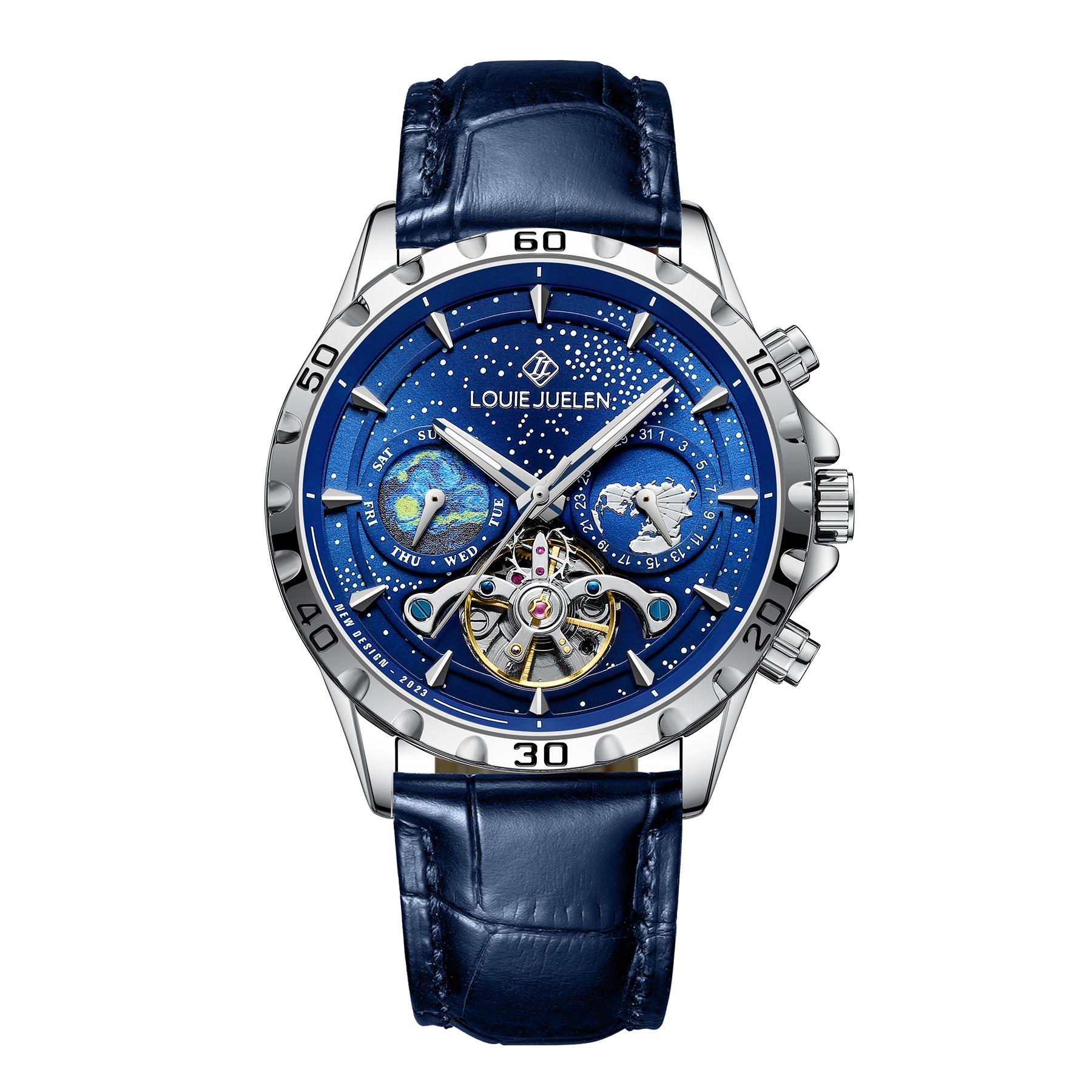 LOUIE JUELEN Luxury Stainless Steel Watch