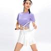 Womens High-Waisted Sport Skort With 6 Pockets Quick-Dry Irregular Hem Running Tennis Training Skirt