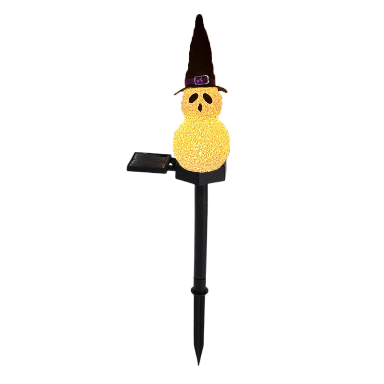 

Хэллоуин Черная шляпа Солнечный уличный водонепроницаемый Садовое украшение Атмосфера Наземный свет One Size