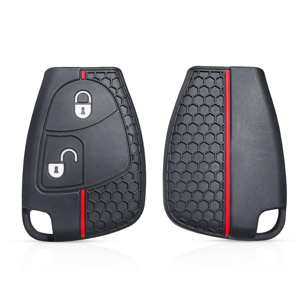 

Car Key Case Cover Holder Fob For Mercedes-Benz W211 W202 W210 W208 W203 W245 V180 SLK200 CL55 CL600 CL65 C230 C240 C280 C320