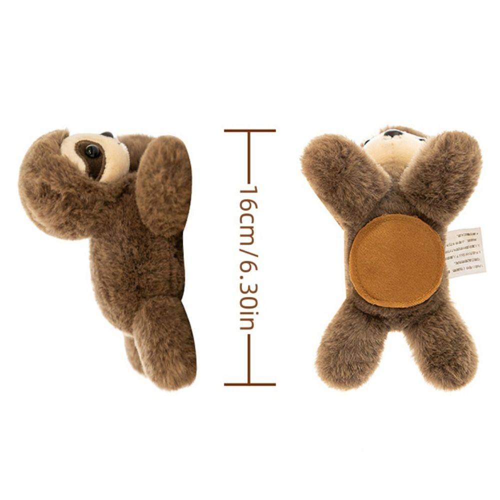 Stuffed Dolls Standing Shoulder Animals Panda Raccoon Magnetic Stuffed Toy  Kids Toy