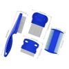 4pcs/set Professional 4pcs/set Pet Flea Comb Inline Comb Dense Teeth Float Hair Remover Durable Pet Massage Comb Daily Care