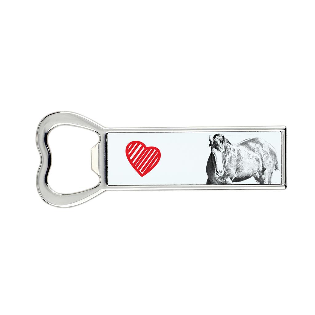 Clydesdale – Bottle opener with a horse, personalized fridge magnet bottle opener | Art-Dog