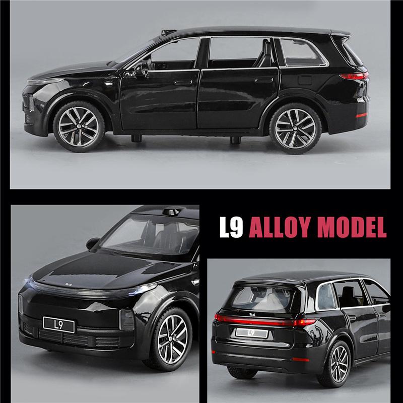 1:32 führendes IDEAL L9 2025 Legierung Elektroauto Modell Druckguss Metall Neue Energie Auto Modell Sound Licht Simulation Kinder Geschenk