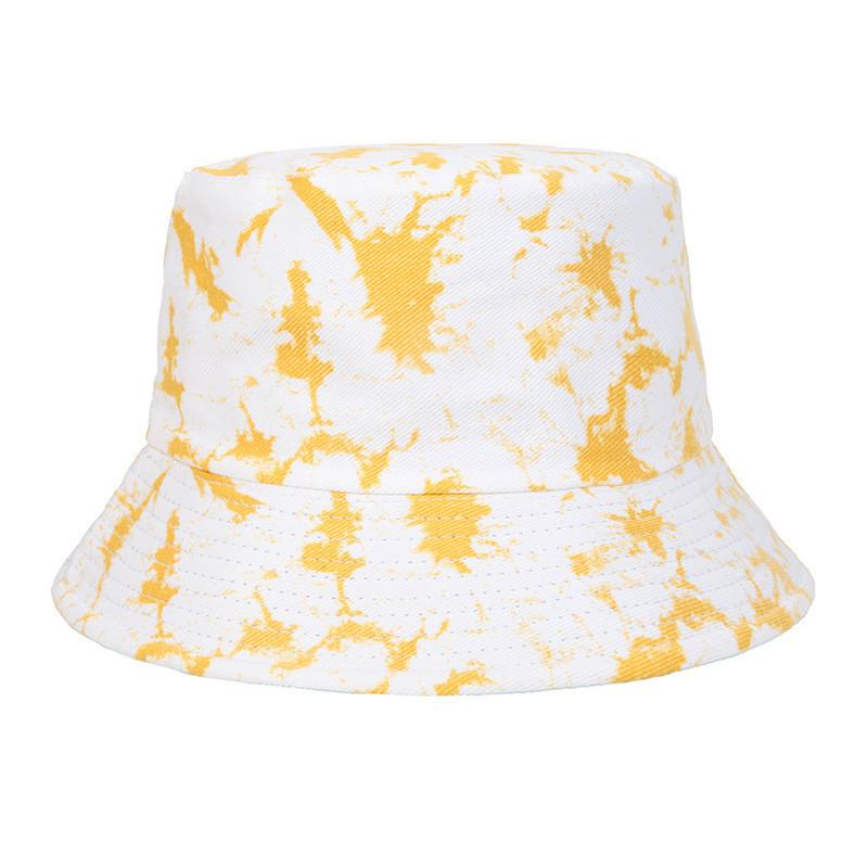 

Стильная европейская шляпа-ведро для защиты от солнца, дышащая, полиэстер, унисекс, оптом жёлтый