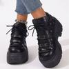 New Black Dad Shoes Platform Foreign Trade Women's Shoes Heavy Metal Personality Goth Punk Boots Women