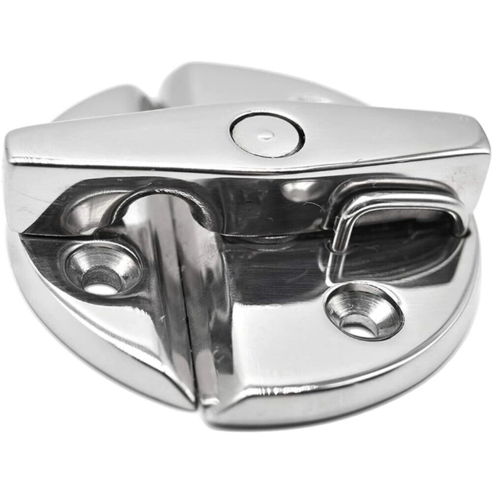 180 Degree Rotation Round Catch Lock Round Shape Marine Hardware Accessories  Marine Doors