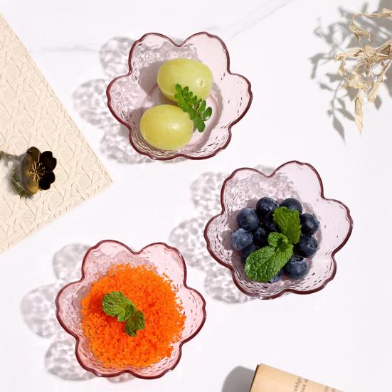 5Pcs Sakura Dipping Sauce Dish PP Condiment Plate for Sushi Hot Pot BBQ BPA-Free Stackable Hot And Cold Sauce Holder Cute Tableware for Home Party