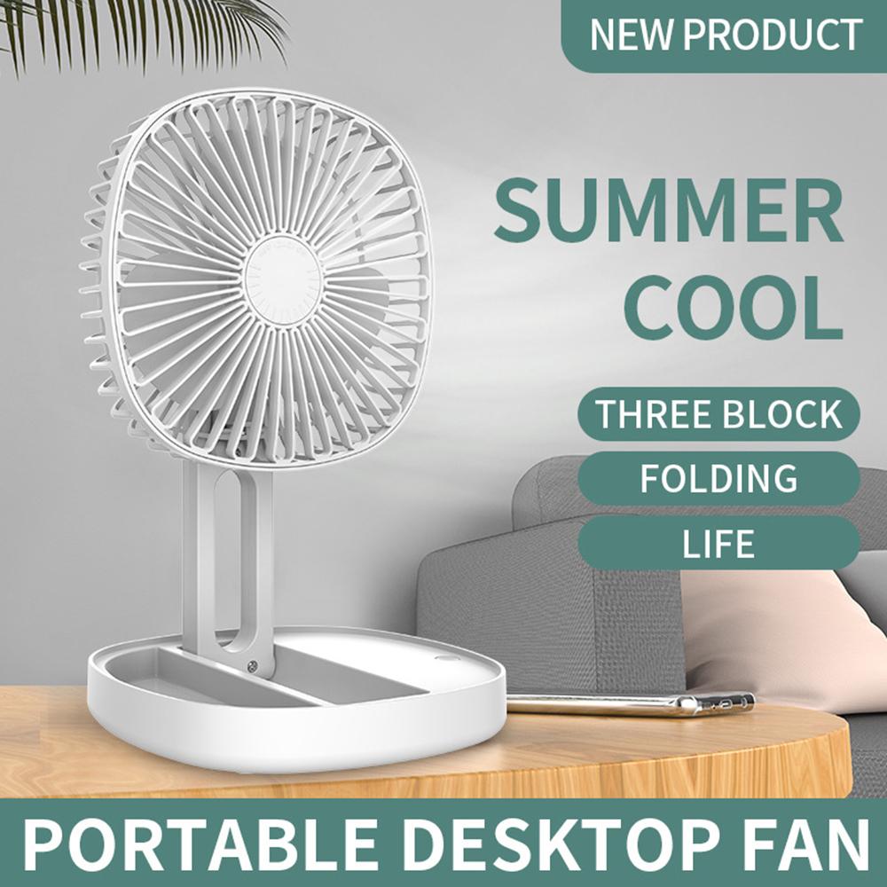 Faltfächer 3-Gang-Wind Desktop Outdoor Tragbarer Ventilator Sommer Mückenabwehr Aromatherapie Kühlung USB Ventilator
