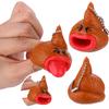 Poo Emoticon Toy Keychains Out Tongues Novelty Fun Little Tricky Prank