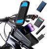 1L Bicycle Bag Cycling Top Front Tube Frame Bag 6.8inch Mobile Phone Case Touch Screen Road Hard Shell Case Bike Accessories