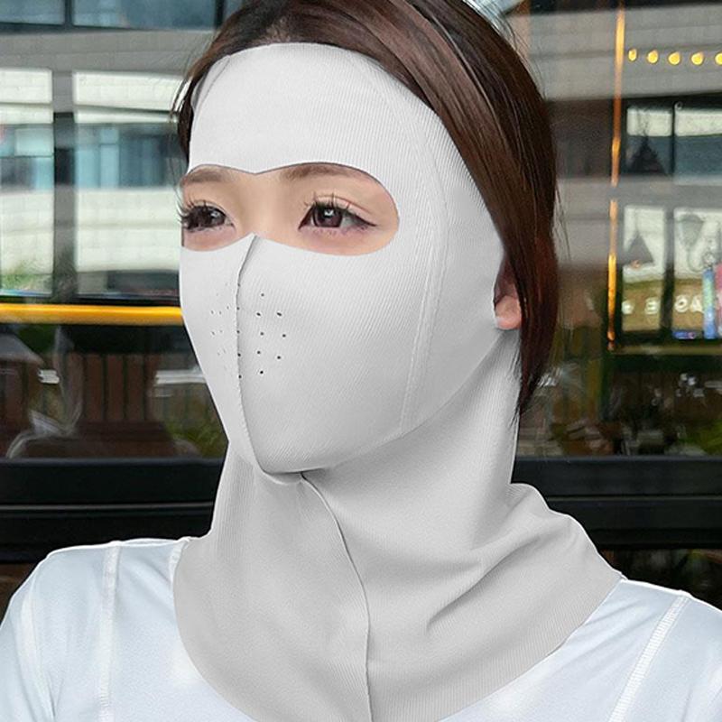 Sunscreen Seamless Mask For Men And Women Breathable Ice Silk Neck Protection Outdoor Sunscreen Mask