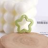 30x29mm Macaron Color Solid Hollow Cartoon Star Charms With Hanging Hole Acrylic DIY Earrings Ornaments Jewelry Accessories
