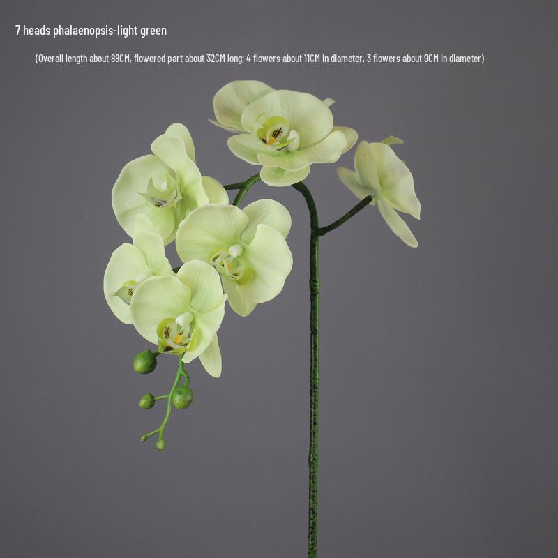 High-End PU Phalaenopsis Artificial Flowers - Single Stem for Home & Hotel Décor