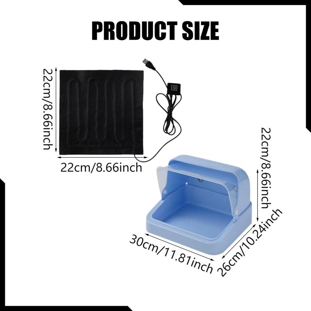 Heating Pad Chick Brooder Warmer Visual Incubator Box for Poultry Birds Parrots Cage Support Chicken Brooder