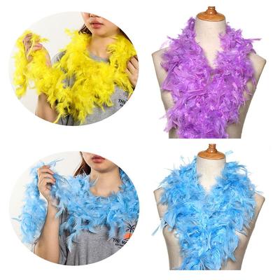 2M Party Federboa Streifen Flauschig Basteln Kostüm Ausgefallene Kleidung Hochzeitsfeier Dekoration Bekleidung Nähen & Stoff