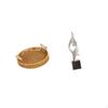 Artful Fruit Basket Sculpture for Desktop Display Abstract Resin Figurine Bread Plate Snack Bowl