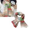 Vibrant Rainbow Striped Scarf Soft Wool Blend Winter Accessory For Women Men Cosy And Stylish All Purpose Unisex Design
