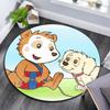 Bobo Siebenschläfer Round Area Rug,Carpet Rug for Living Room Bedroom Sofa Playroom Decor,Non-slip Floor Mat