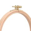 2pcs Beech Wood Cross Stitch Hoop 6 Inch Embroidery Frame Wooden Embroidery Hoop  For Art Craft