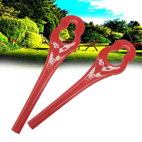 100Pcs Lawn Mower Blade Sharp Cordless Plastic Garden Replacement Brush Cutter for Bosch Art23 Li Accutrim Easytrim Accu Gtech St 04 & St 05 Strimmer