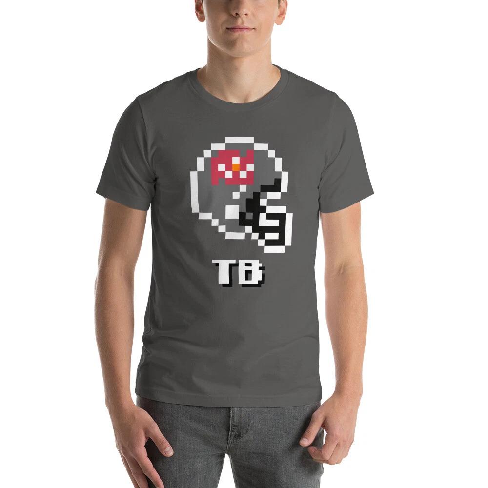 Tampa Bay Buccaneers Bucs NES Football Helmet 8-bit Tecmo Super Bowl Tee T-Shirt XL