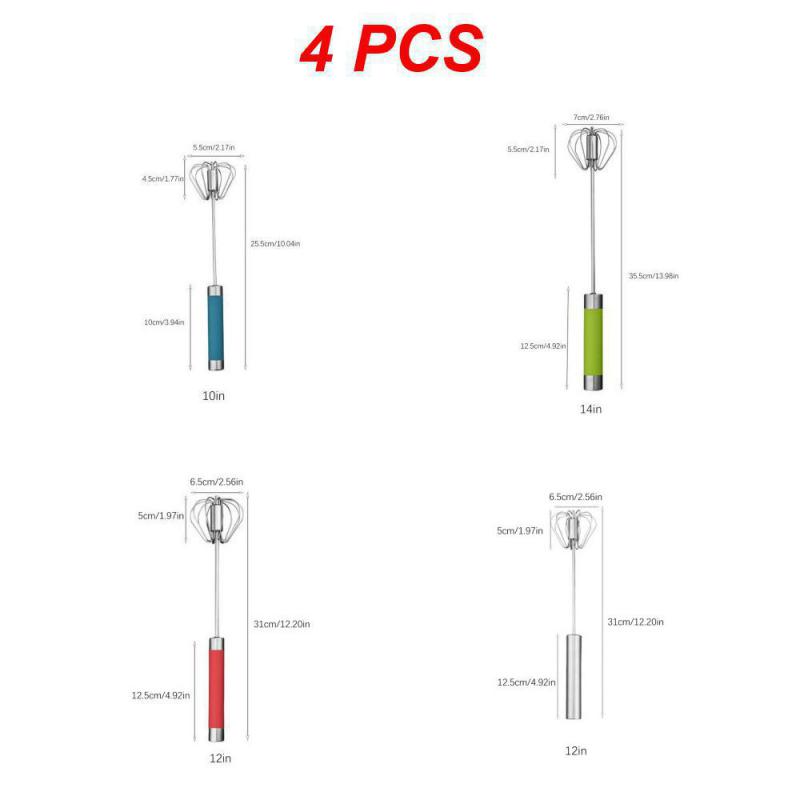 Kitchen Semi-Automatic Whisk Egg Beater Stainless Steel Manual Egg Beater and Cream Mixer Kitchen Mixer Egg Separator Tools