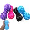 Balle à picots style cacahuète en PVC Massage Point d'acupuncture Force de préhension Balle à pointes Ongle pointu Fascia Balle de yoga Balle de fitness Balle hérisson