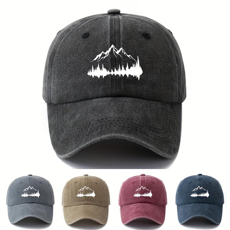 Unisex Forest Pattern Baseball Cap for Outdoor Exploration, Fishing, Hiking, Lightweight Sun Protection, Truck Driver's Cap