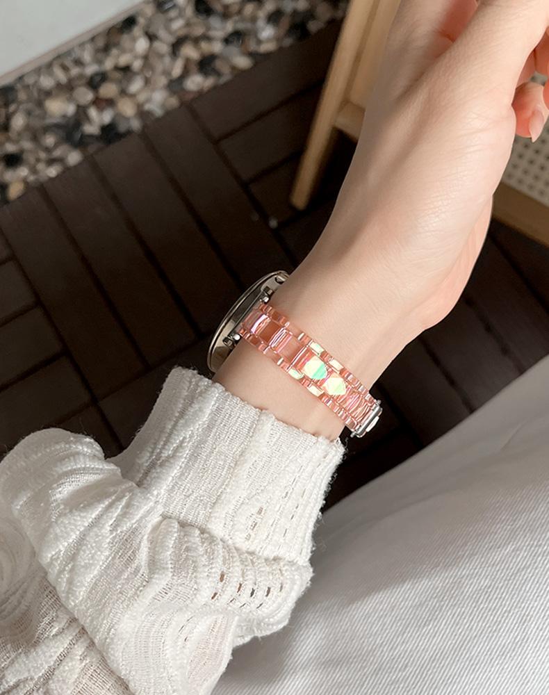 22mm 20mm 18mm 14mm 12mm Slim Dazzling Laser Strap Watch For Samsung Galaxy Watch 5 4 4 Classic 40/44/42/46mm for Huawei GT4