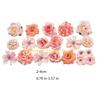 F26C Set of 40 Silk Flower Assortment Colorful Artificial Florals Roses Dahlias Peonies for Event Decoration Party Supplies