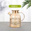 Drinkware Transparent Kettle Teapot Glass Water Jug With Lid Beverage Dispenser Juice Container Heat Resistant Cold Jugs Kitchen