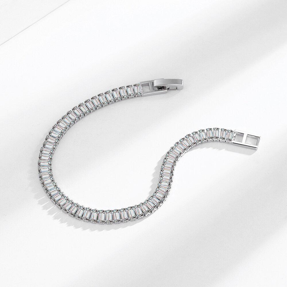 Korean Trendy Crystal Square Couple Bracelet - Versatile Women's Hand Jewelry
