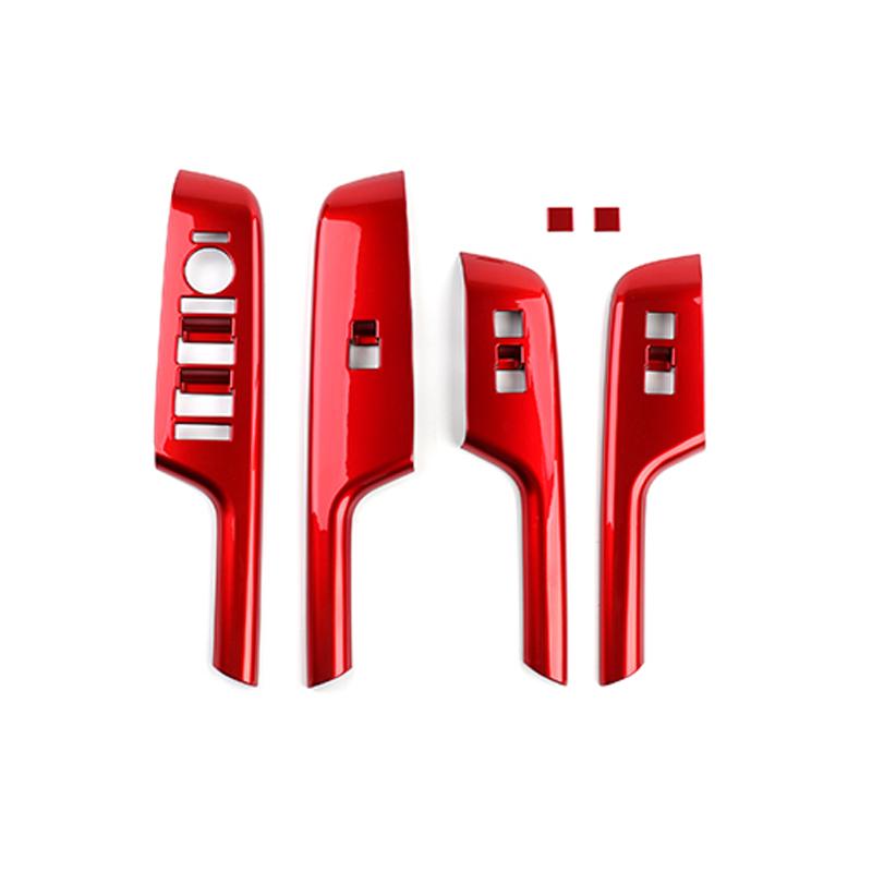 Auto Interior Accessories Window Control Button Trim Panel Decorative Strip ABS For Hyundai KONA SX2 2024-2026 Left-hand Drive