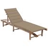 Day and Night - Day and Night Garden Lounger with Bamboo Cushion