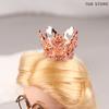 Mini Princess Crown 1/12 Dollhouse Rhinestone Crowns Small Tiara Dollhouse Decoration Accessories For Dolls