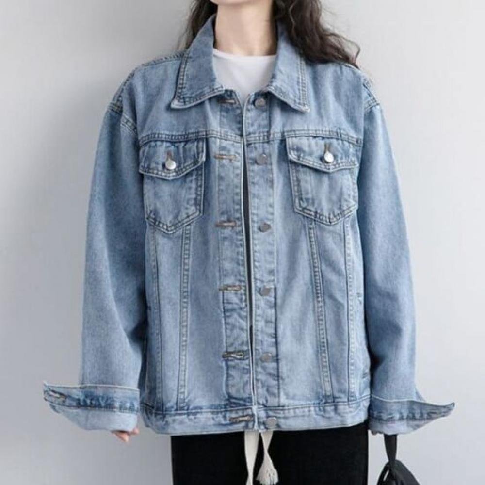 Navava Casual Retro Long Sleeve Denim Jacket Nc341