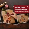 Wooden Christmas Ornaments Gingerbread Man Hanging Ornaments, Figure Pendants, Rustic Holiday Decor Decorations for Xmas Tree, Party Favors