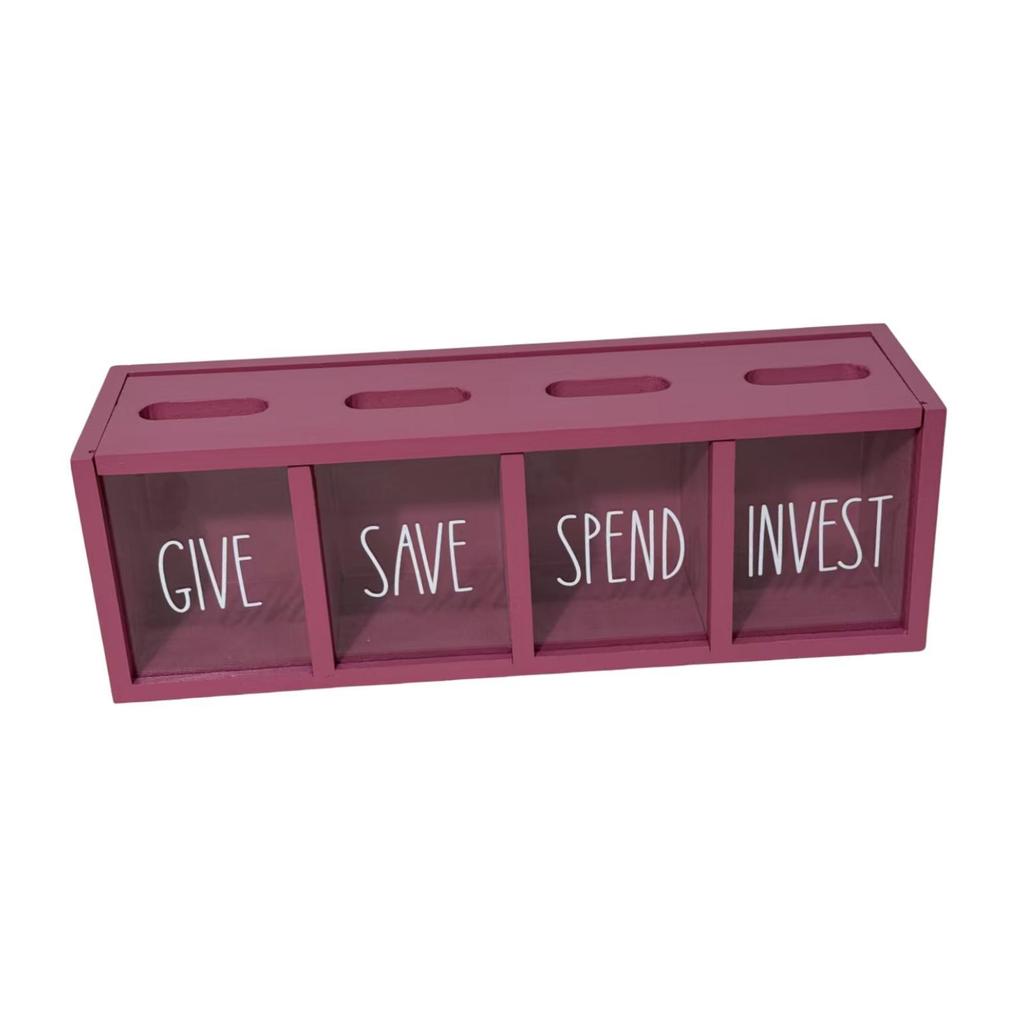 Box Wooden Piggy Bank Novelty Home Decoration Early Ideas Storage Case Money Saver Girls Children