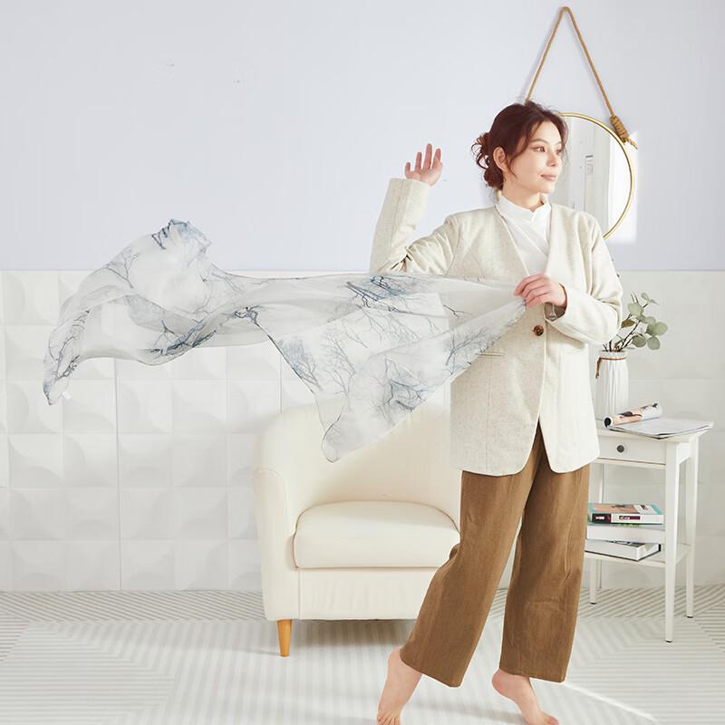 Hengyuanxiang Seidenchiffon Langer Schal