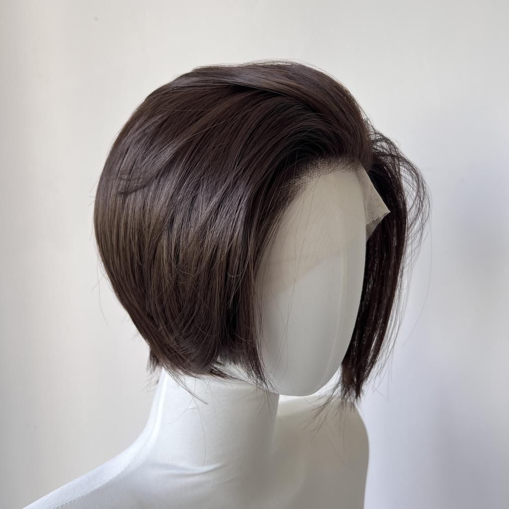 Ashely Blonde Wig Short 13*4 Lace Front Wig for Man Cosplay Wig Nature Hairline High Temperature Fibers Synthetic Lace Wigs