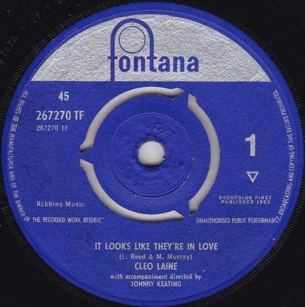 

7inch Record CLEO LAINE It Looks Like Theyre In Love 267270TF Fontana 1963 UK Jazz Used