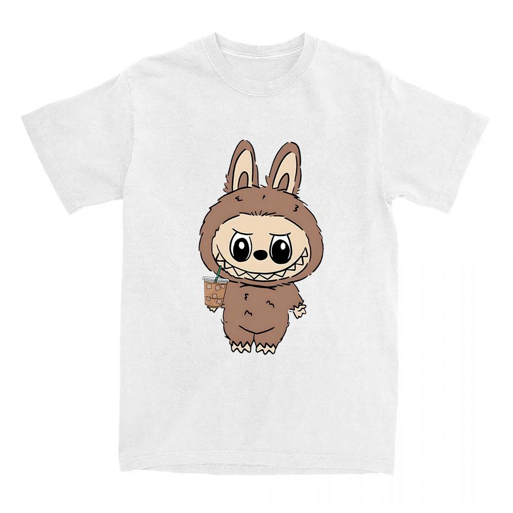 Girls Tees Kawaii Doll Labubu T-shirt 2025 Fashion Cartoon Graphic Tshirts Short Sleeve Cotton Female T Shirts Streetwear Women